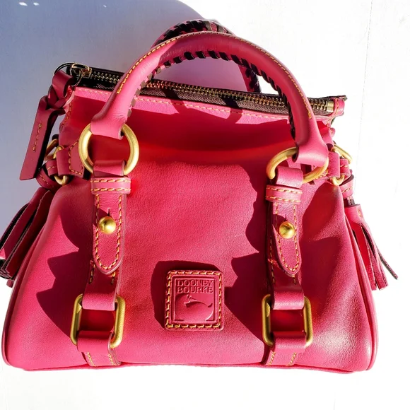 Dooney & Bourke Florentine Nano Satchel Fuchsia EUC - Picture 4 of 12